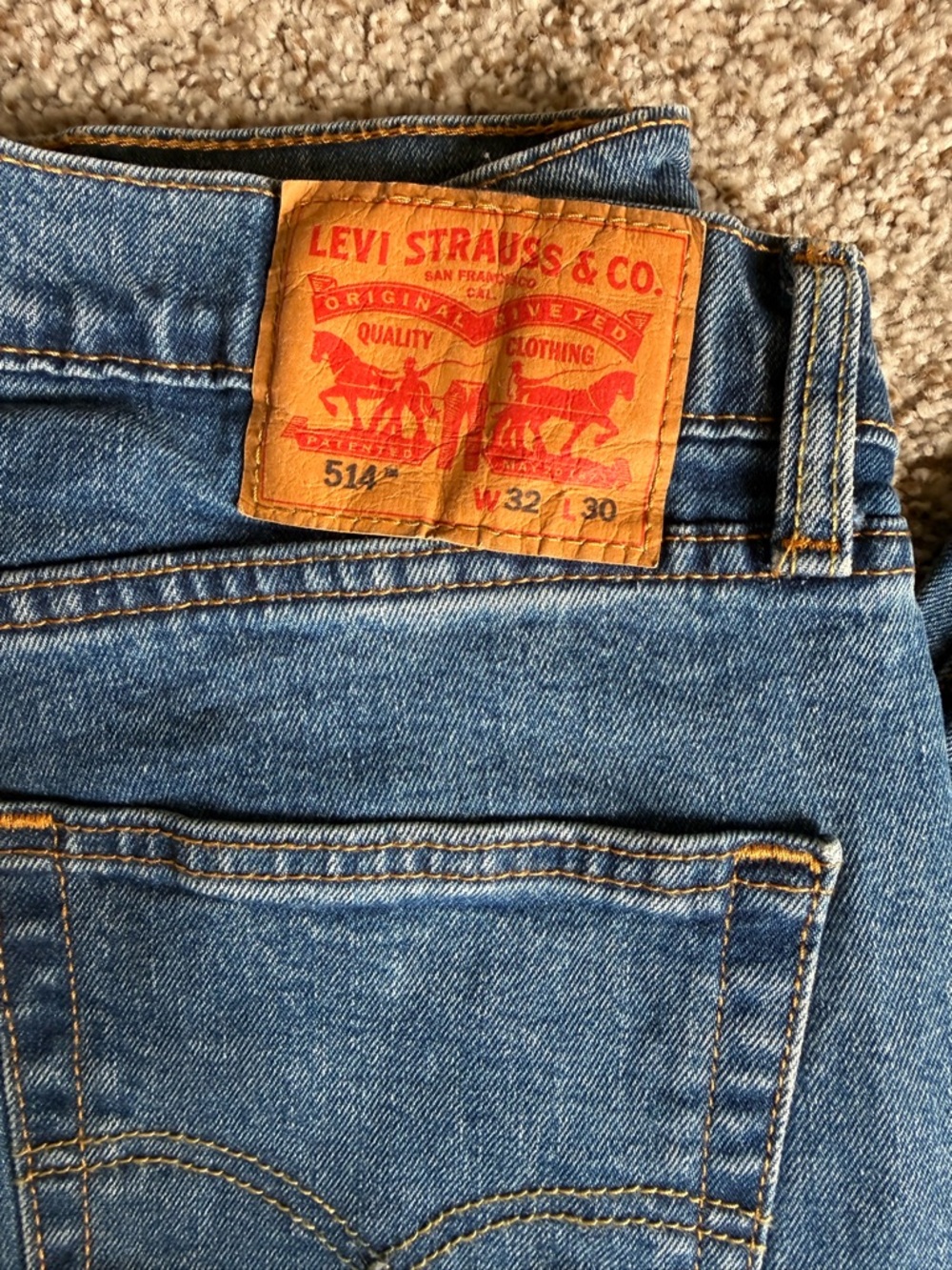 Levi's 514 Men’s Straight Jeans - 32x30 - Picture 3 of 5